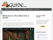 Tablet Screenshot of orcsmustdie2guide.com